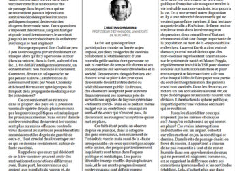 De la pression vaccinale à la discrimination sociale débridée, par Christian Ghasarian