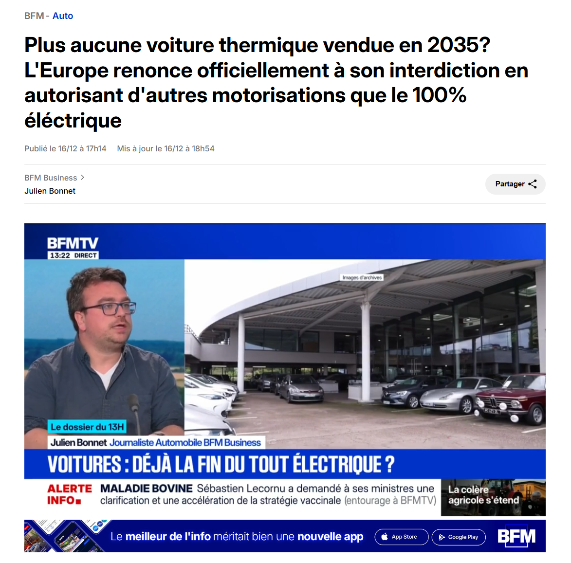 L’Europe renonce officiellement à son interdiction totale des voitures thermiques en 2035