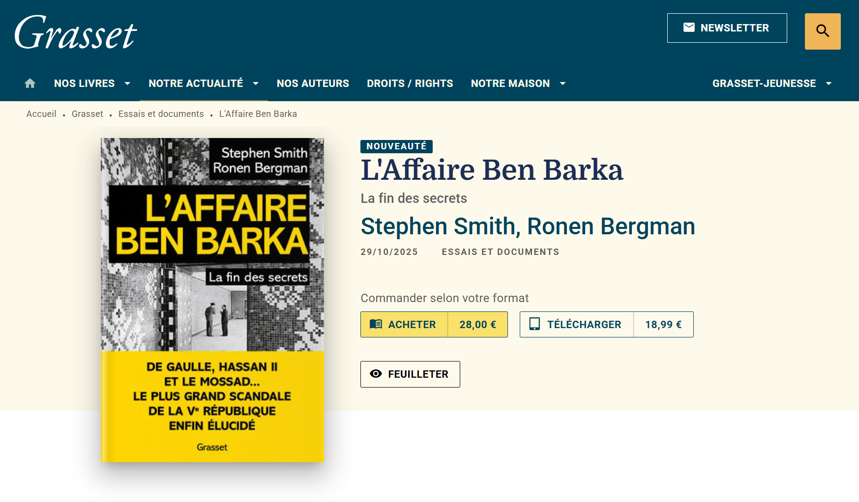 Hassan 2 et le Mossad, commanditaire et exécutants de l’assassinat de Mehdi Ben Barka selon Stephen Smith