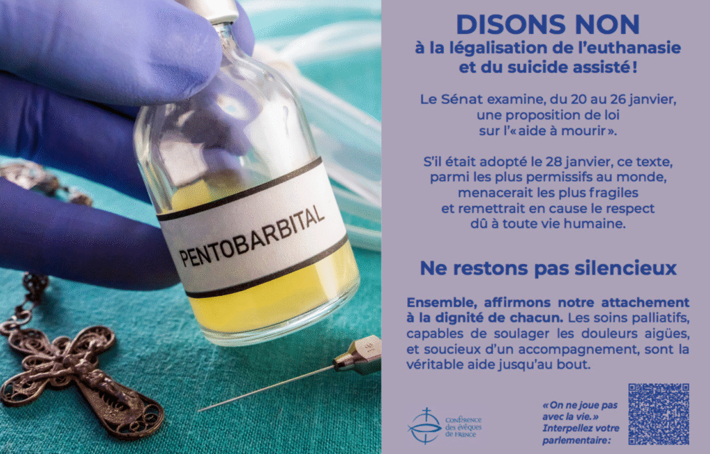 Euthanasie : « Un texte parmi les plus permissifs au monde », les évêques de France appellent à écrire aux sénateurs et disent NON !