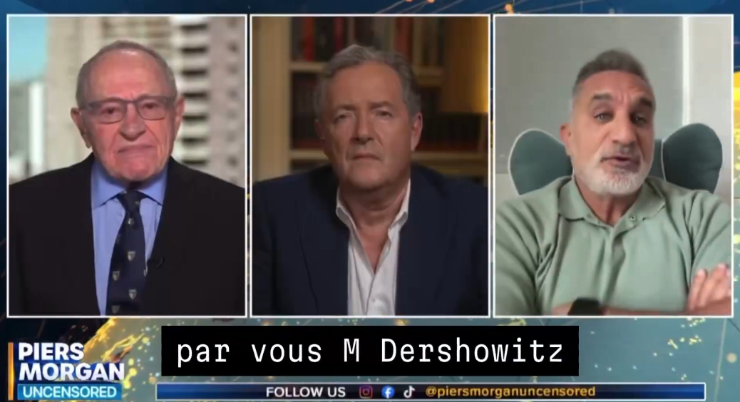Affaire Epstein : Dershowitz se fait atomiser par Bassem Youssef chez Piers Morgan