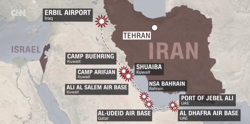 L’Iran a déjà humilié les États-Unis avec le bombardement de plusieurs bases militaires