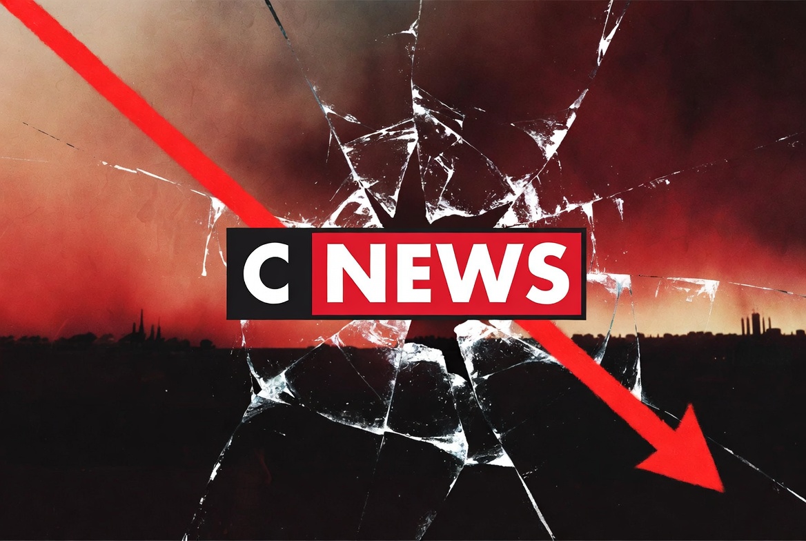 CNews en chute libre : la panique gagne la chaîne de propagande ultra sioniste de Bolloré